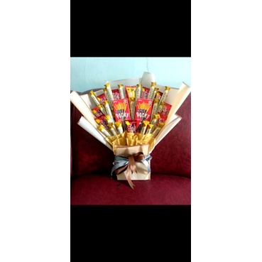 

Buket Snack/kado/hadiah/hampers murah dan kekinian