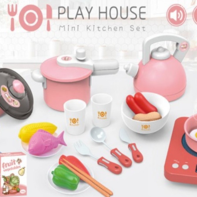 MURAH MASAKAN Kitchen Set Playset PINK H336A Mainan anak masak masakan Pretend play -Mainan Anak Perempuan Unik ST