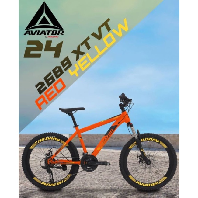 MTB 24 AVIATOR 2689XT VELG TINGGI 8spd NEW EDITION