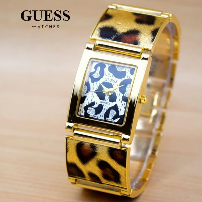 promo Jam Tangan Wanita Guess Leopard  terlaris