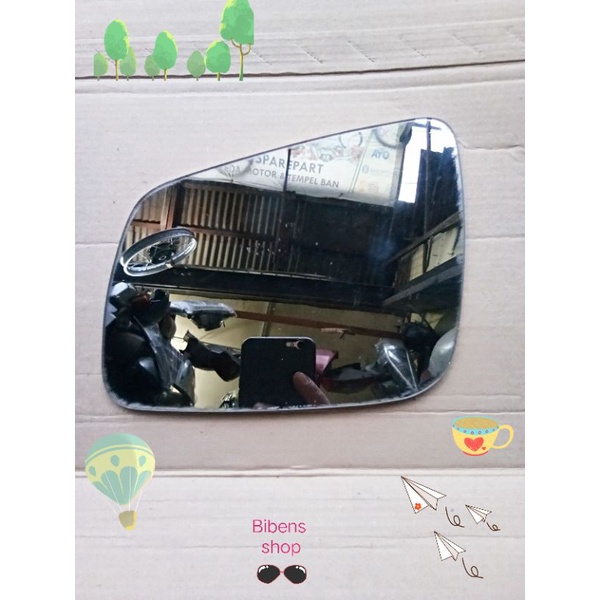Kaca Spion cermin Kaca Spion Mitsubishi Ex Evo 10 Refill Isi Ulang tanpa frame kiri 1 buah.