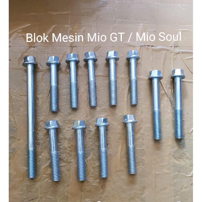 Baut Blok Set CVT Motor Mio GT / Mio Soul Kunci 8