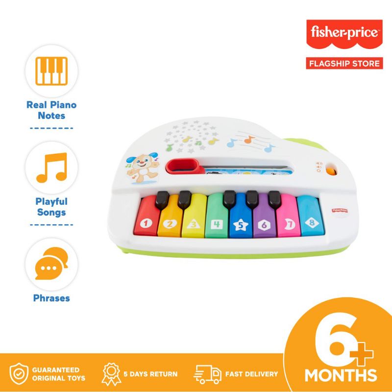 Fisher Price Laugh And Learn Silly Sounds Light Up Piano - Mainan Musik Anak