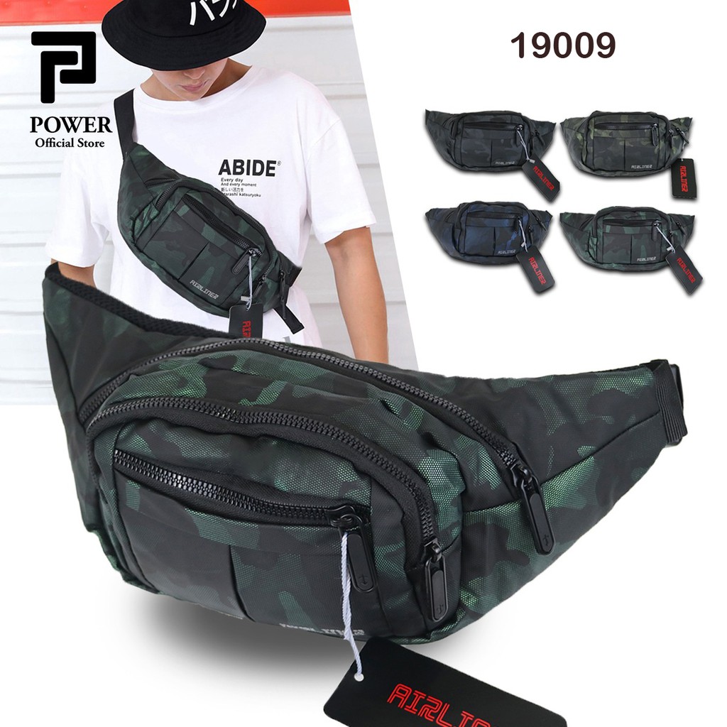 Airliner Tas Pinggang Pria Waist bag Army Sling bag Import Tas Dada Pria Import Good Quality