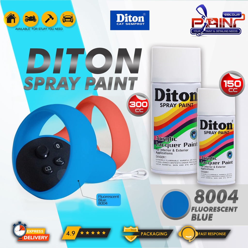 Diton Cat Semprot/Pylox/Motor/Helmm 150cc - 8004 Fluorescent Blue