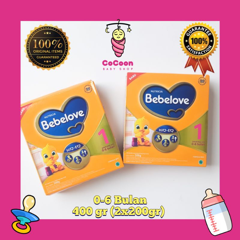 Susu Formula Bayi Nutricia Bebelove 1 0-6 Bulan 400 gr