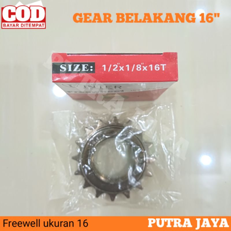 Gear Gir Belakang Sepeda 16t 18t 20t / Freewheel 16 18 20 bmx anak Dewasa Single Speed / Sproket Spr
