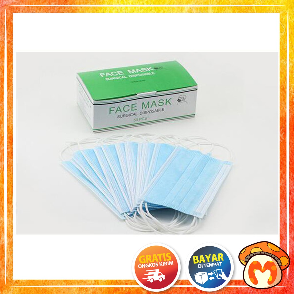 FYG OSM MASKER PELINDUNG WAJAH DARI DEBU / FACIAL MASK 1 DUS ISI 50