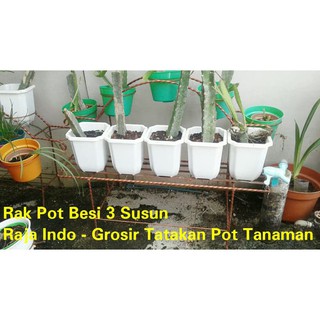 Terbaru Rak  Pot Besi  3  Susun  91 cm Rak  Pot Tanaman Bunga  