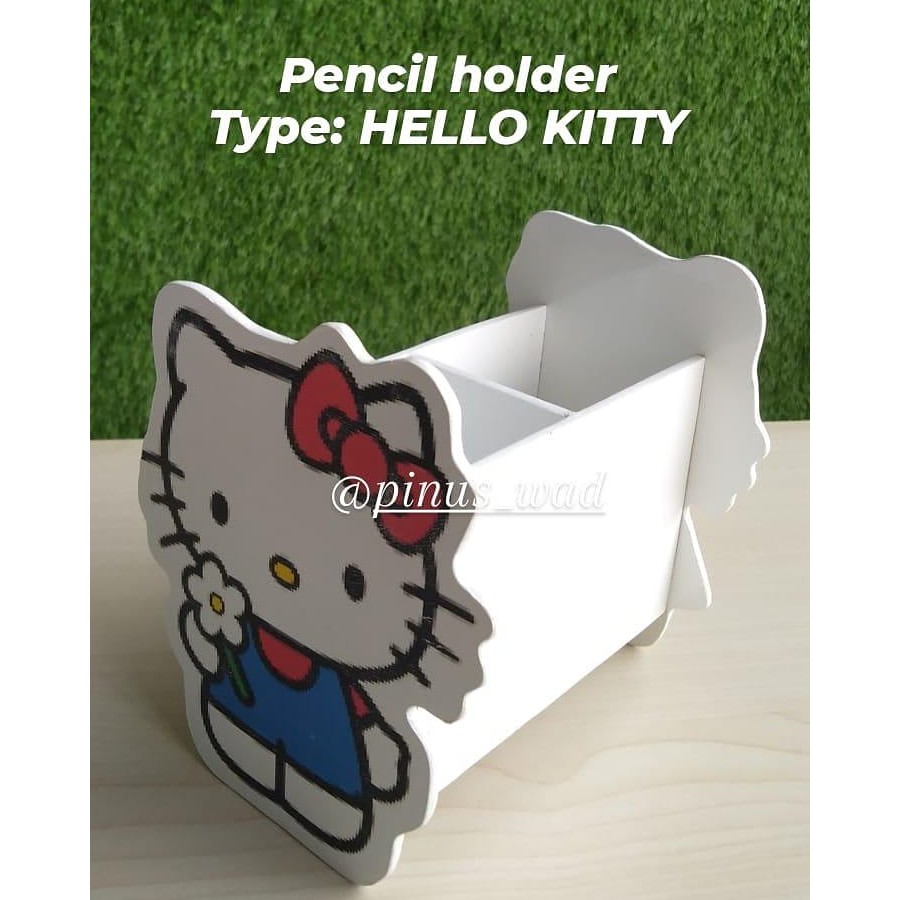 

Pencil Holder Tempat Pensil Character kayu HELLO KITTY