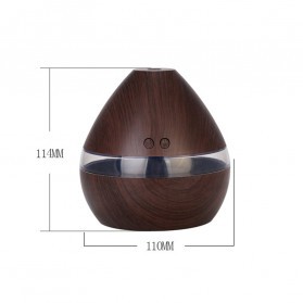 Taffware Aromatherapy Air Humidifier Wood 300ml - Humi H218 - Dark Brown