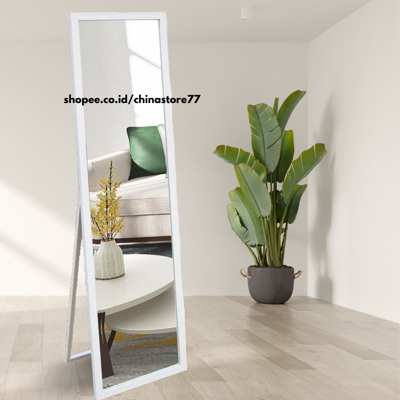 Kaca Cermin Full Body Aesthetic Cermin Standing Mirror Dinding Minimalis Rias Besar UK.157 x 48 cm Termurah Terlaris