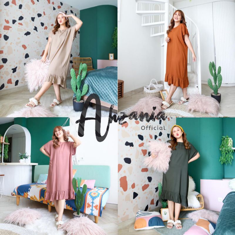 Dhiya Home Dress - Daster Polos Ruffle