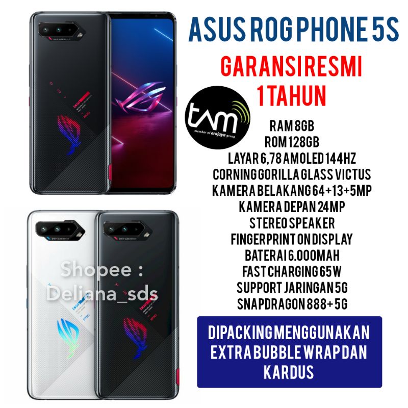 Asus ROG Phone 5s 8/128 Garansi Resmi 1 Tahun Asus Rog 5s Asus Rog Phone 5s Tam Asus Rog 5s Tam Asus