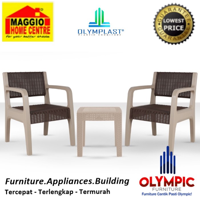 KURSI TERAS PLASTIK - MEJA TERAS - OLYMPLAST