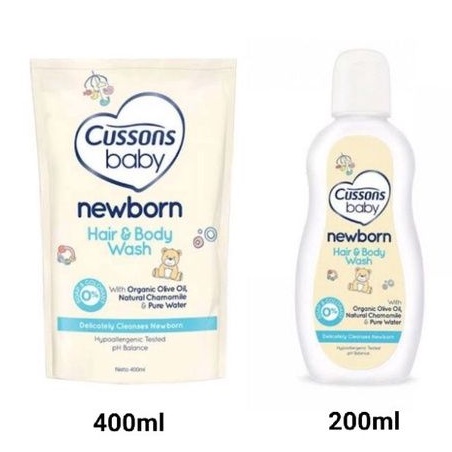 Cussons Baby Newborn Hair &amp; Body Wash - Cusson New Born Sabun &amp; Shampoo Bayi - Sabun Mandi - Shampo Bayi