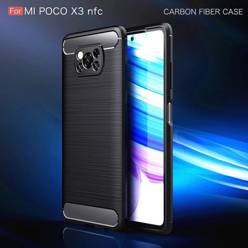 CASE SLIM FIT CARBON IPAKY XIAOMI POCOPHONE X3 SOFTCASE - FA