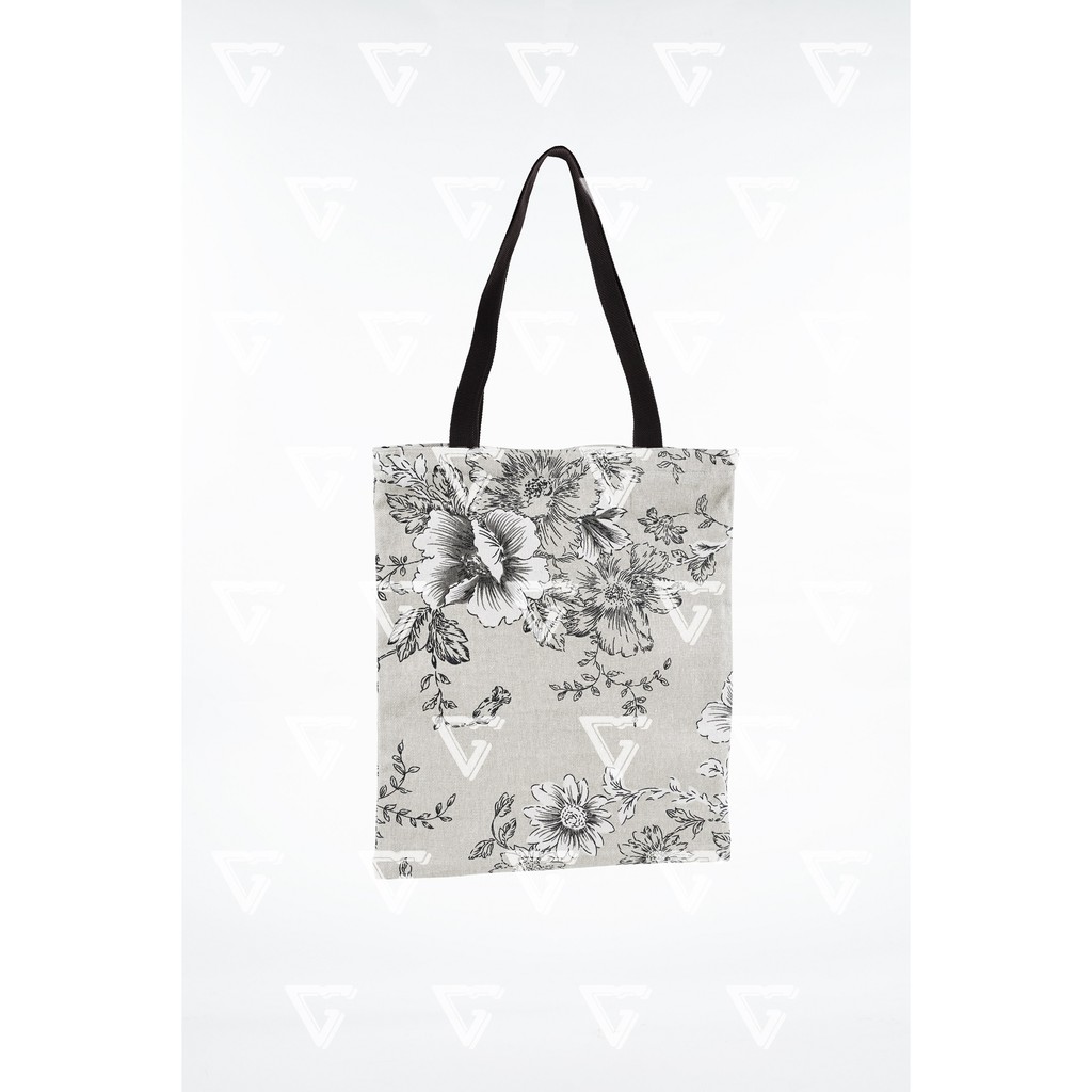 Totebag wanita / tote bag wanita kekinian 2021 kanvas motif Sakura