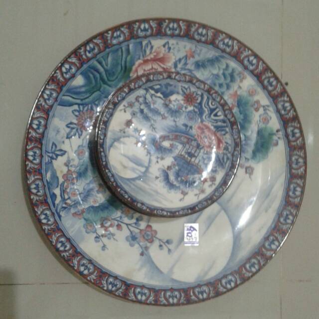 Piring keramik set antik jepang