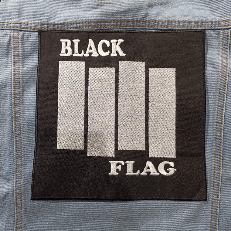 Backpatch bordir besar / Emblem besar Black Flag Premium best quality