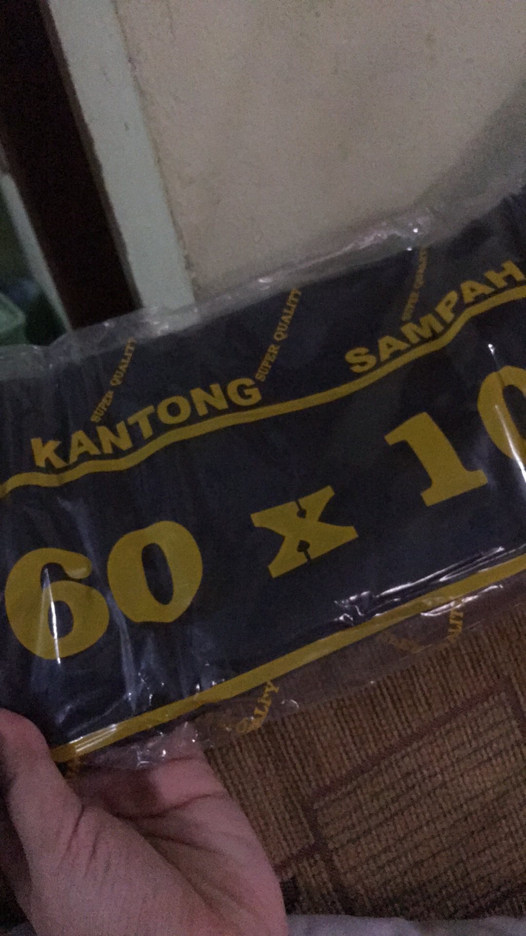 Kantong Sampah  60 * 100 Cm / Plastik Sampah / Kresek Sampah (pack)