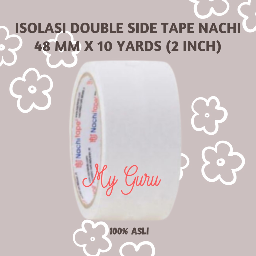 

[ROL] ISOLASI DOUBLE TAPE / DOUBLE SIDE / ISOLASI BOLAK-BALIK NACHI 2 INCH / 48 MM X 10 YARD