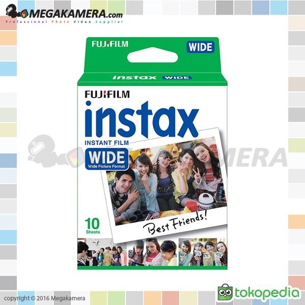 Instax Paper   Refill Polaroid Fujifilm Instax Wide 10 Lembar  Polos