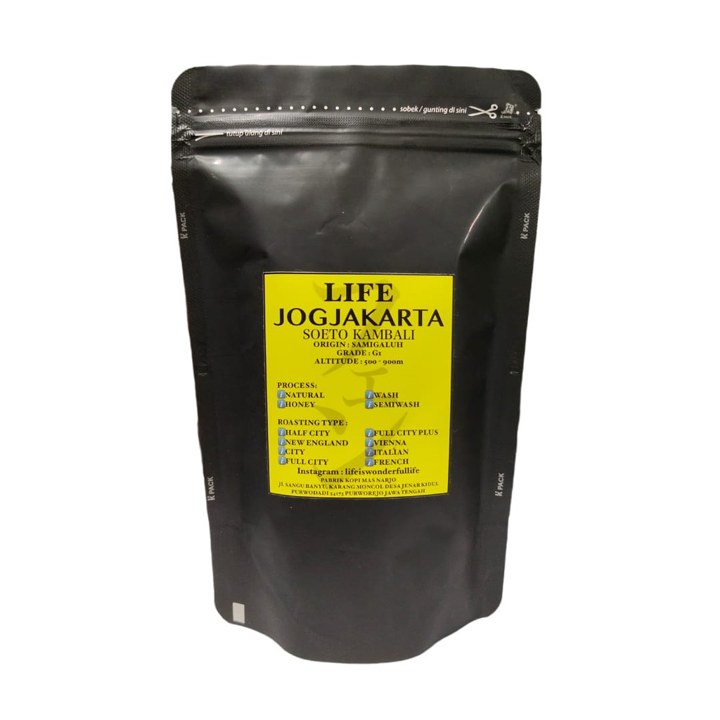 

Kopi LIFE Robusta Jogjakarta Wash Process