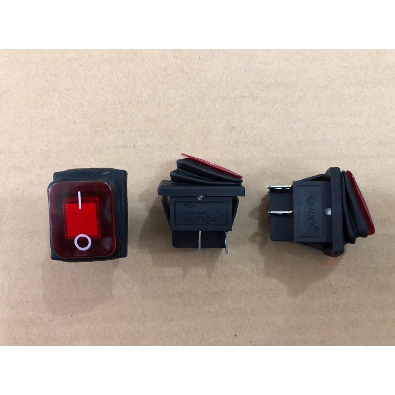 Rocker switch 4 pin Besar Lampu waterproof saklar 4 kaki anti air