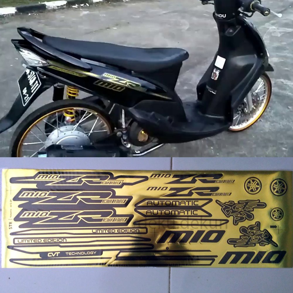 Jual STRIPING VARIASI YAMAHA MIO THAILAND STIKER GOLD ZR THAILOOK Indonesia Shopee Indonesia