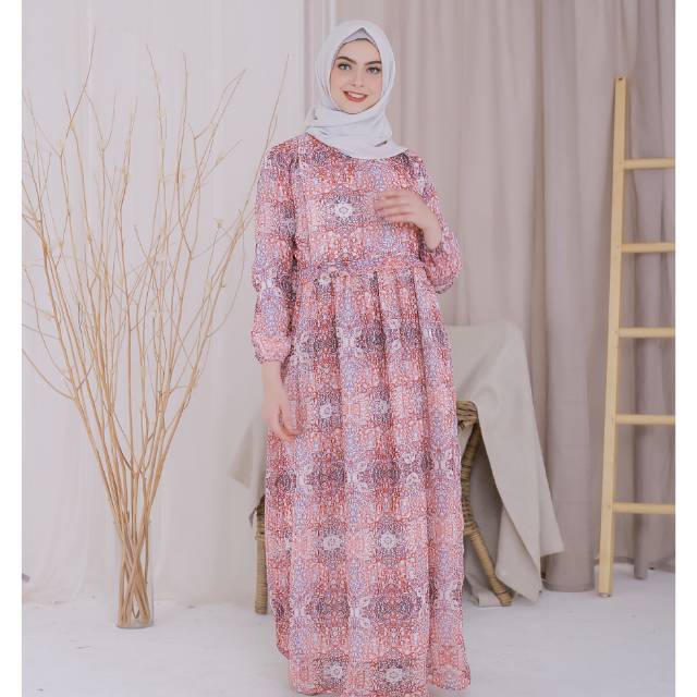 Gamis menyusui ironless (sofia dress)