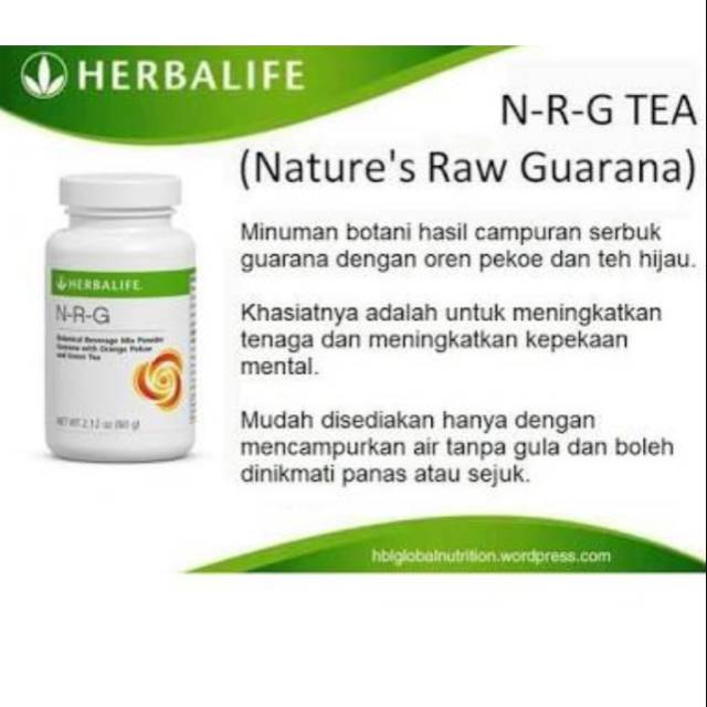 

NRG Nature's Raw Guarana Instant Tea.. Tea membantu penurunan berat badan secara sehat... ..........