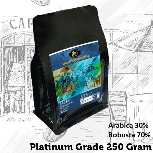 

#TERMURAH# JnC Platinum House Blend 250 Gr 30% Arabica 70% Robusta