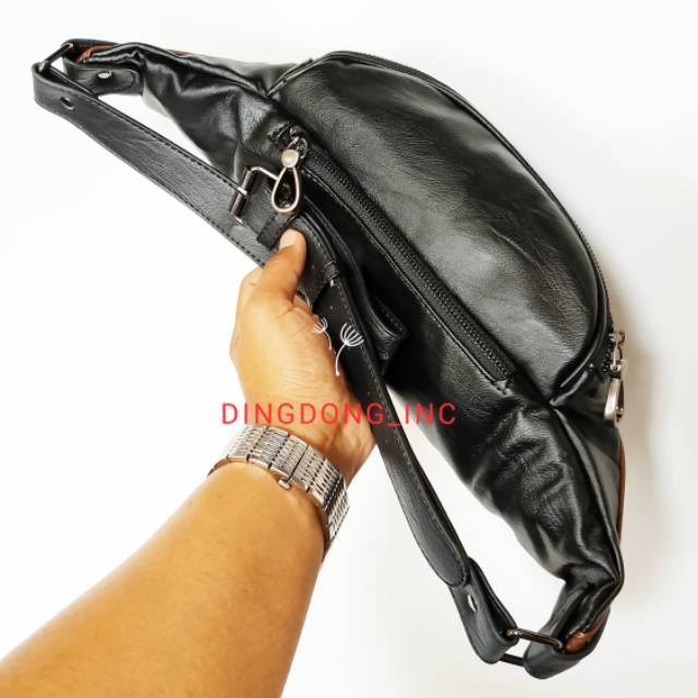 WAISTBAG TRIBAL LEATHER PREMIUM TAS PINGGANG KULIT PREMIUM