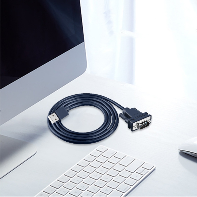 Btsg JH-LINK USB to DB9 RS232 Male Kabel Data Serial Adapter USB COM Port DB9 Pin Cable RS232 Untuk Windows7 8 10 XP 1.2m