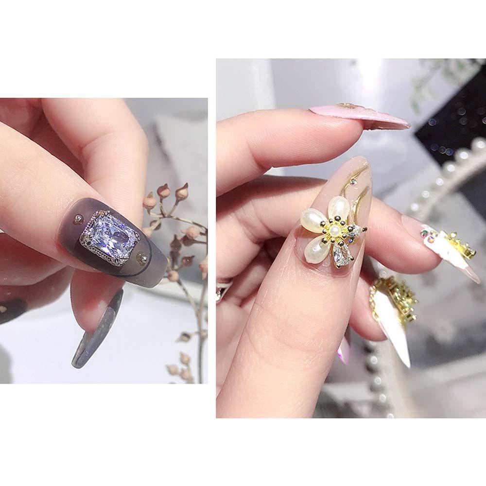 Needway Nail Art Berlian Imitasi Super Flash Shiny Glitter Love Heart Drop Shape Diamond Jewelry DIY Alat Nail Art