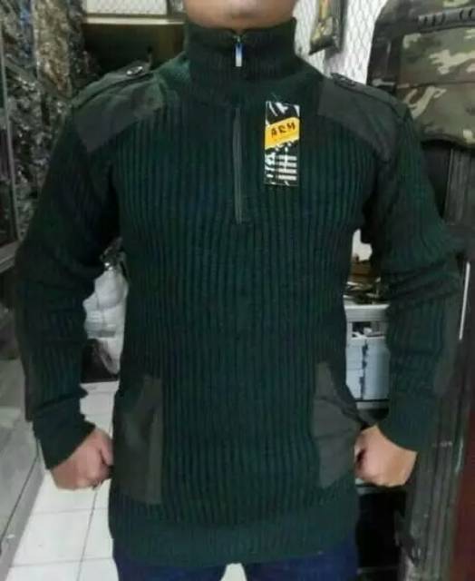 GROSIR SWEATER RAJUT ARMY UNISEX MANTAP