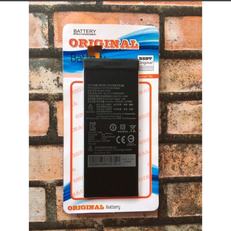 BATRE BATERAI BATERI LUNA V55C/ Luna V / HE302 original