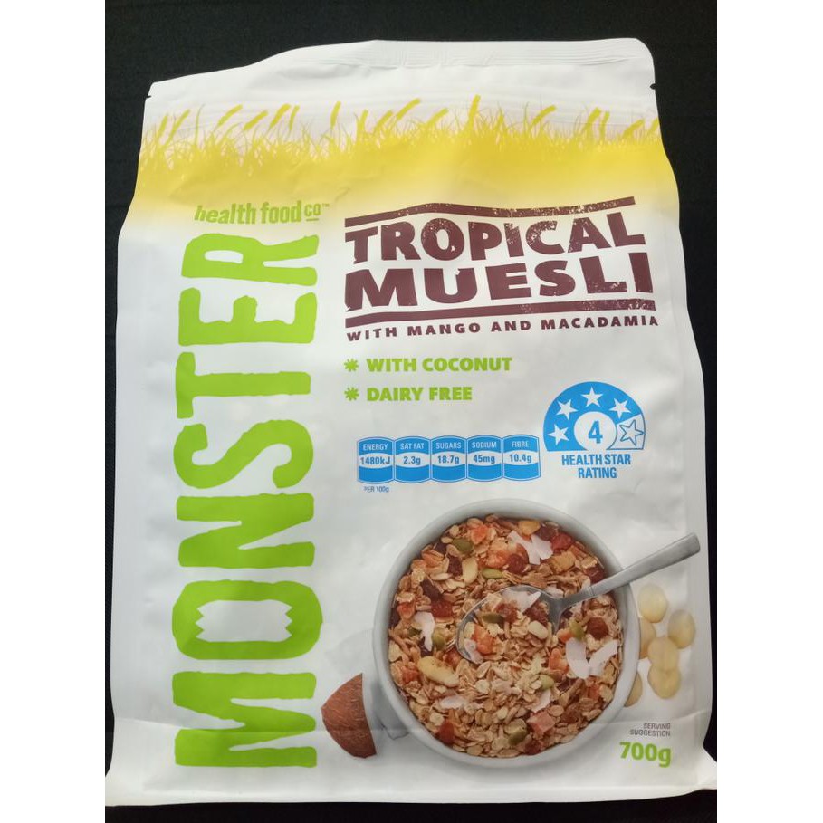 

Aseli Monster Tropical Muesli / Granola / Oatmeal / Diet Food / Dairy Free It'S Work