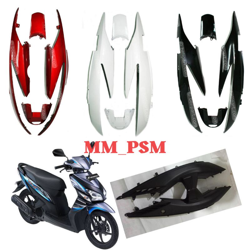 COVER BODY BELAKANG VARIO LAMA KARBU VARIO AGNES MONICA MEREK AVIRA/PARAVIRA BODY KANAN KIRI PAD ATAS DAN BAWAH 1 SET