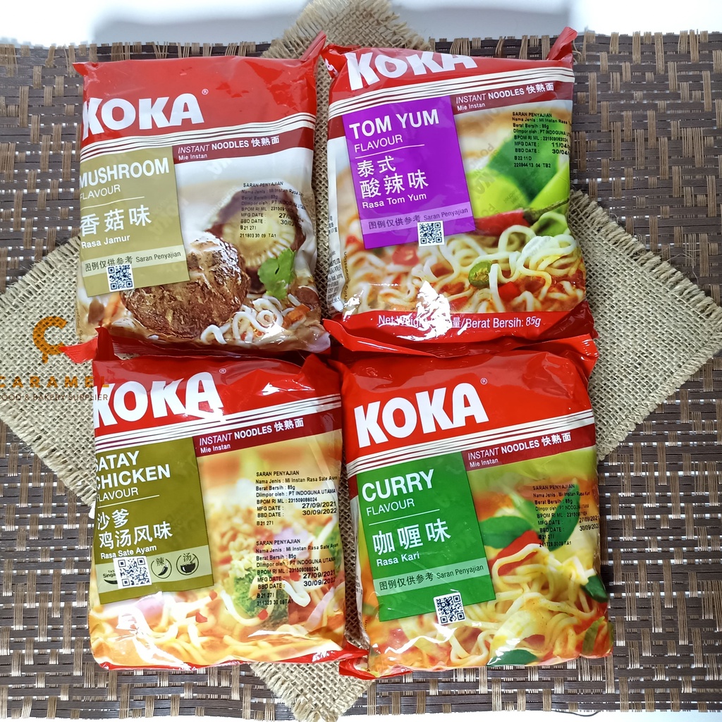 KOKA Reguler Pack - Singapore Instant Noodles - 85 gr HALAL - Mie Instant