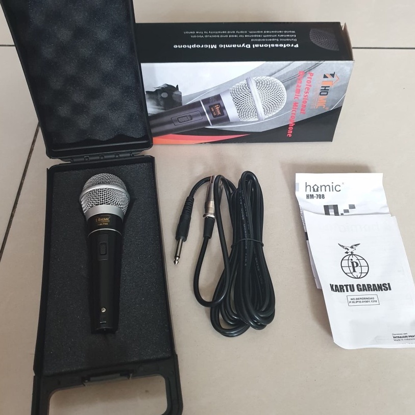 COD MIC PROFESSIONAL DYNAMIC MICROPHONE HOMIC HM-708 / MIC KARAOKE  HOMIC HM-708 / MIC SALON AKTIF / MIC MURAH