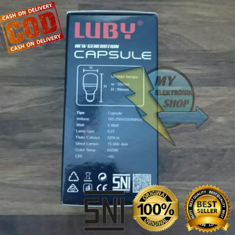 BOHLAM LED 5Watt LUBY CAPSUL Lampu 5W