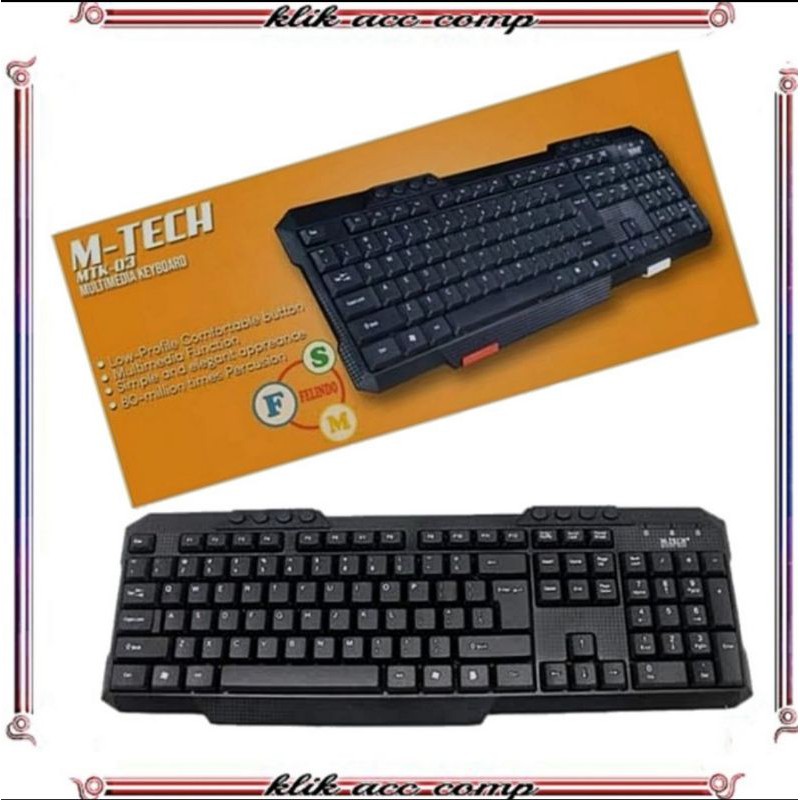 Keyboard Multimedia M-tech Mtk03 / Keyboard MTK-03