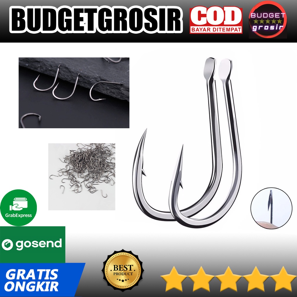 Kail Pancing Fishing Hook Nomor 10 50PCS - Silver