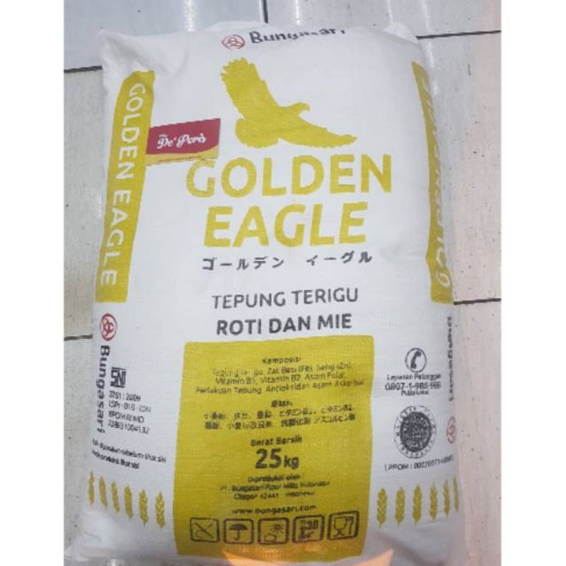 

Tepung Protein Tinggi Golden Eagle 25kg