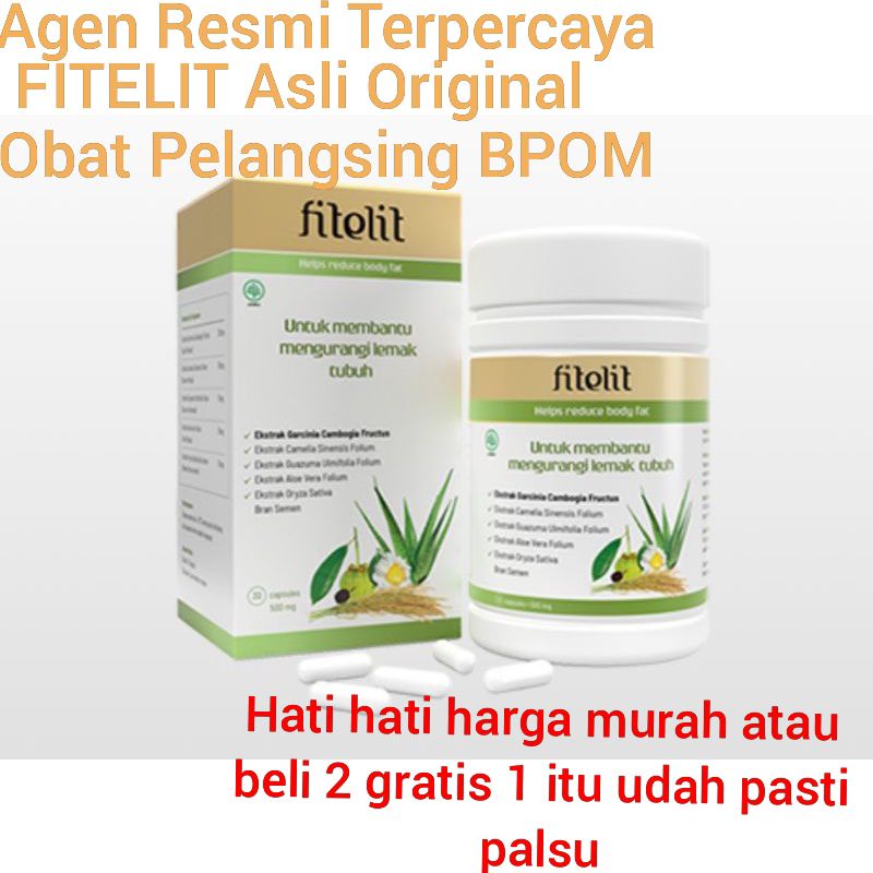 FITELIT Asli Original 100% Obat Pelangsing BPOM