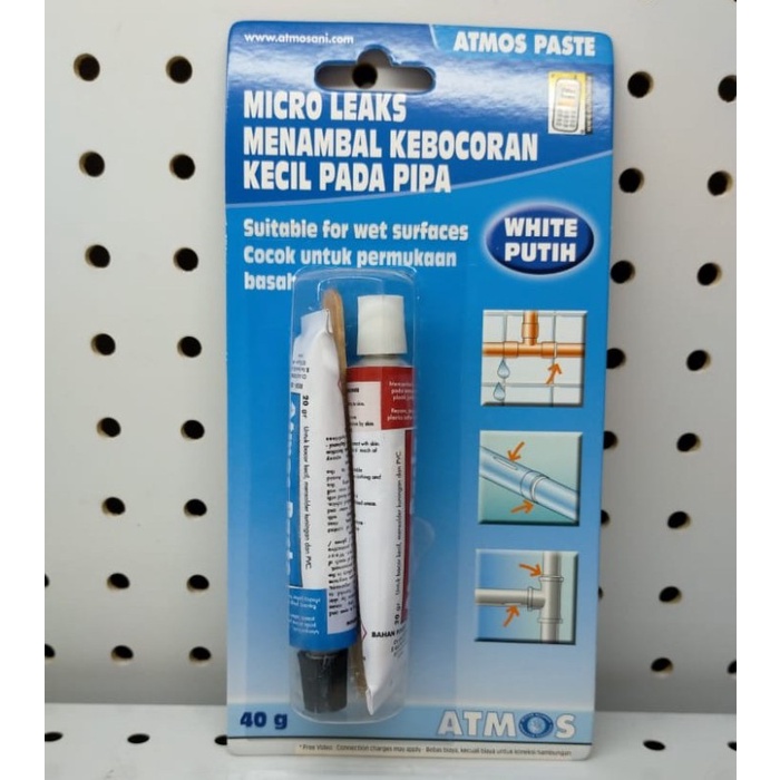Lem Talang Atmos Krim Penambal Paralon Lem Menambal Lubang Kecil Pada Pipa