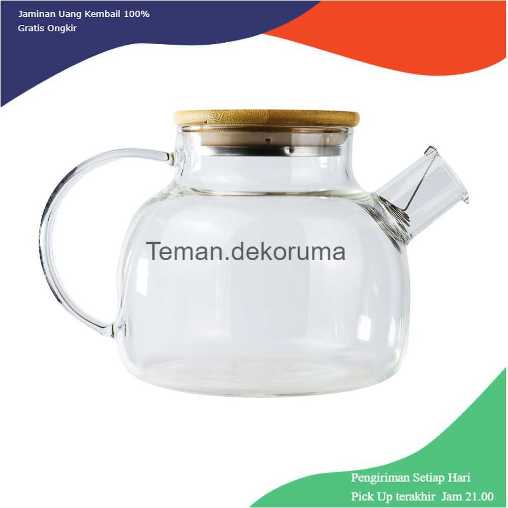 TD-AI04 One Two Cups Teko Pitcher Teh Chinese Teapot Maker Glass 1L BR-384