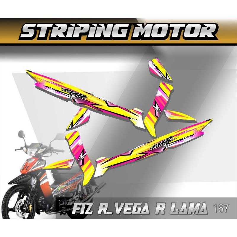 0167 Striping Stiker roadrace FIZ R & VEGA R Lama Roadrace